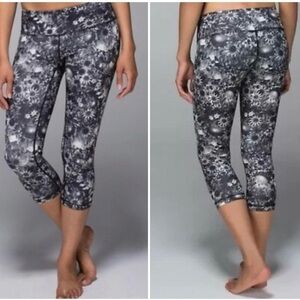 LULULEMON Wunder Under crop leggings Florabunga print